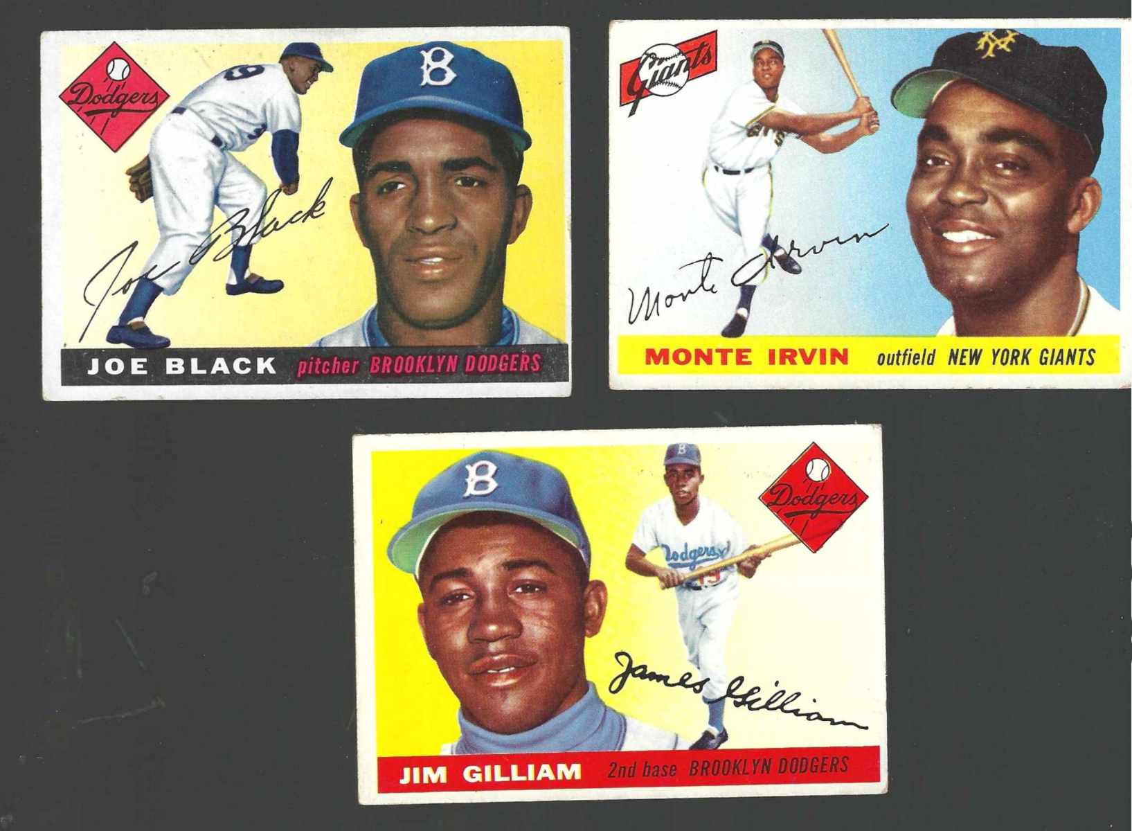 1955 Topps #100 Monte Irvin [#ll] (NY Giants)  cards value