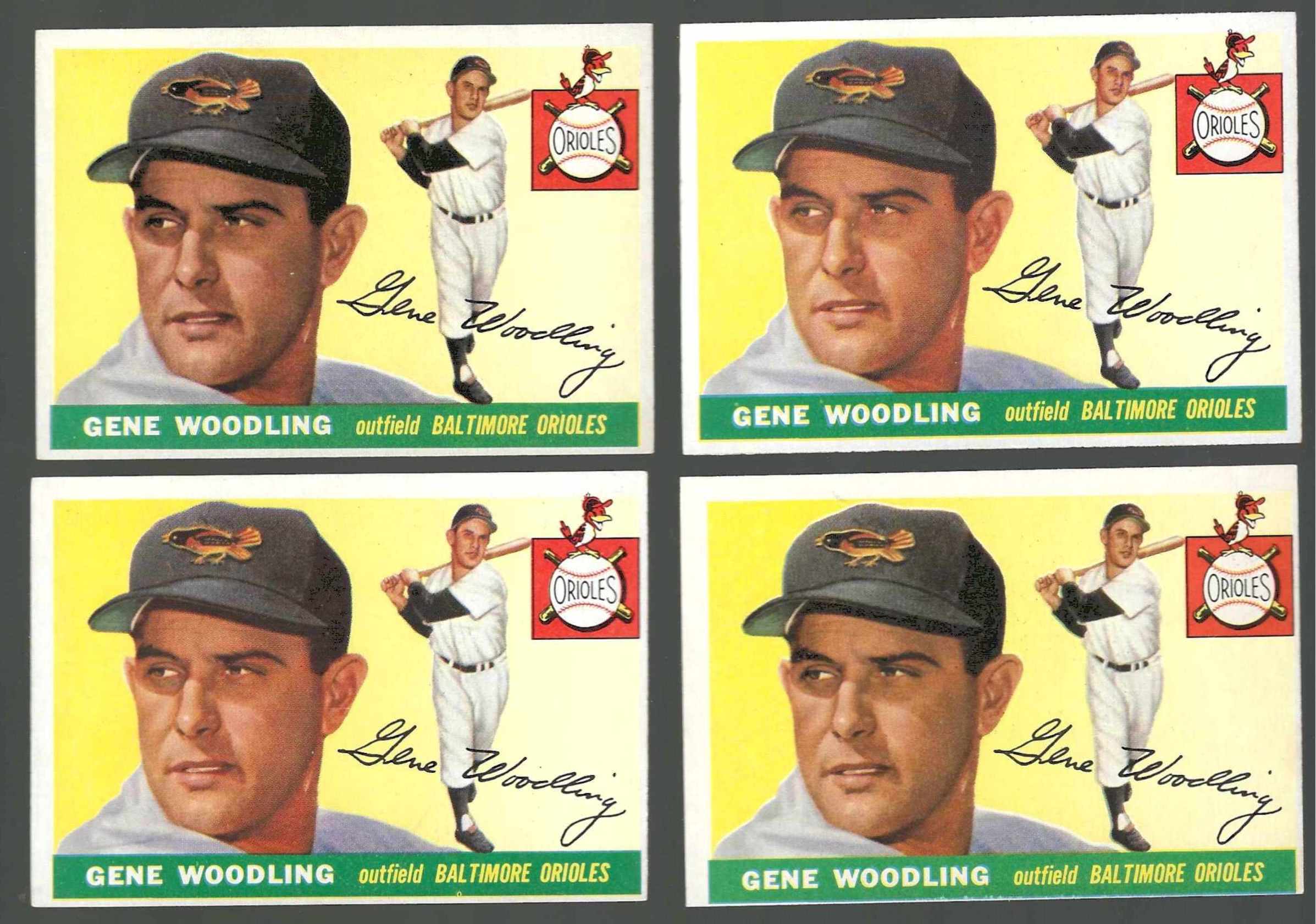 1955 Topps #190 Gene Woodling SCARCE HIGH NUMBER (Orioles)  cards value