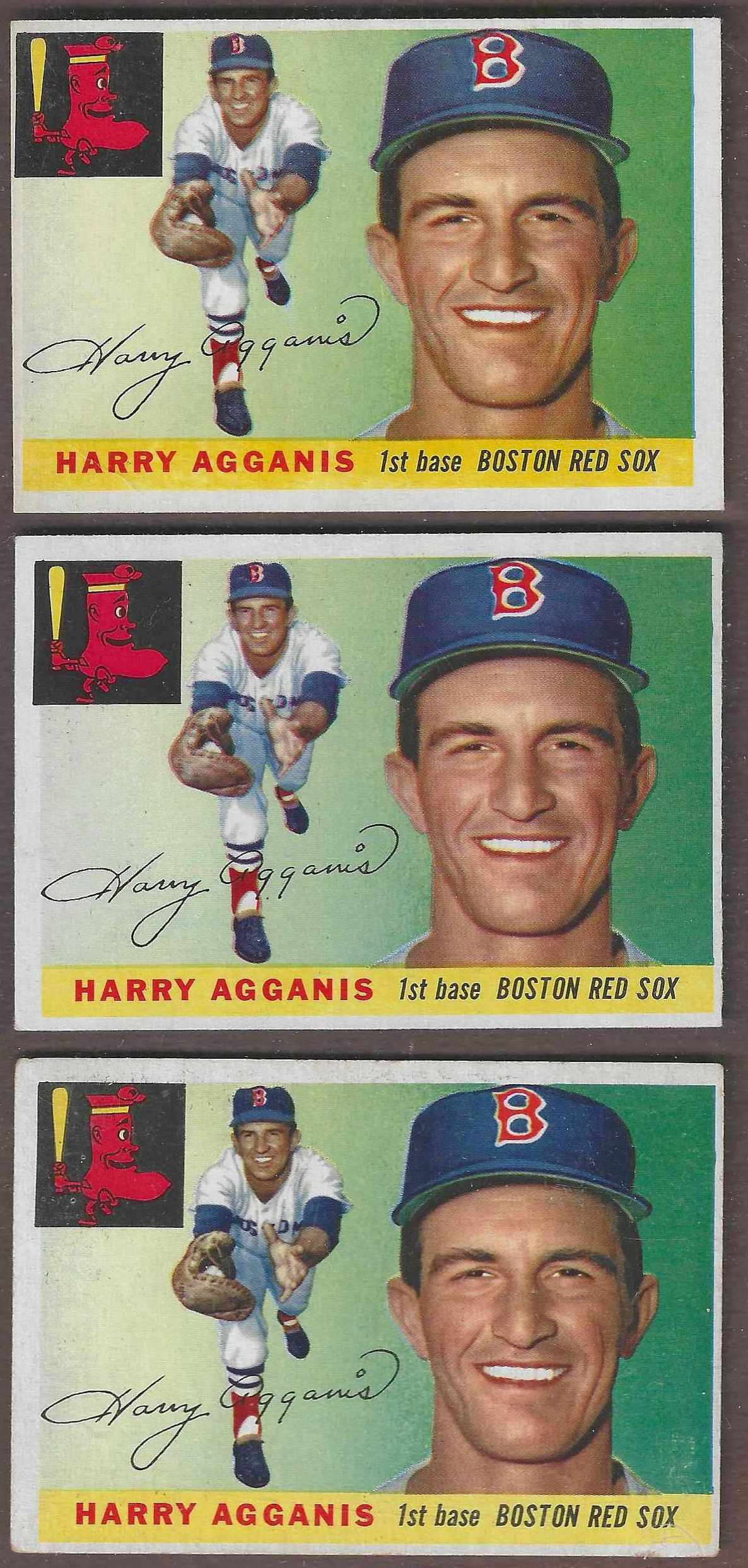 1955 Topps #152 Harry Agganis ROOKIE HIGH NUMBER [#] (Red Sox)  cards value