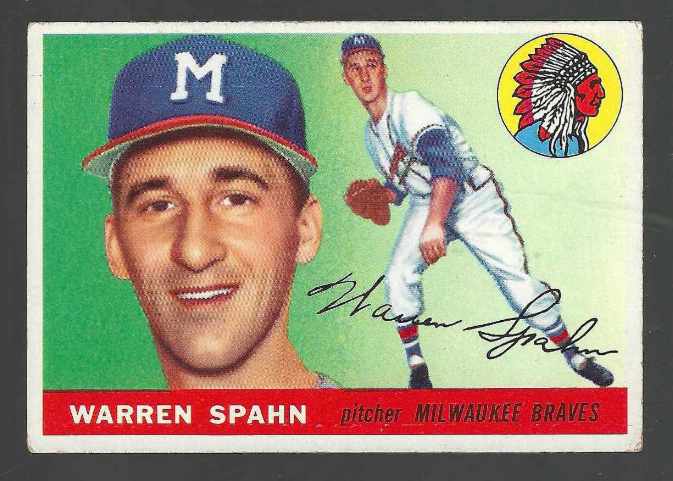 1955 Topps # 31 Warren Spahn [#] (Braves)  cards value