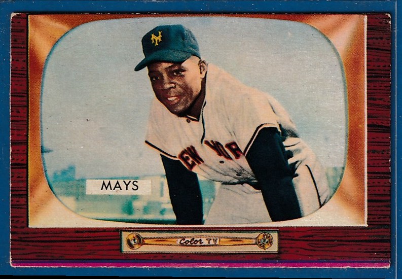 1955 Bowman #184 Willie Mays [#] (New York Giants)  cards value