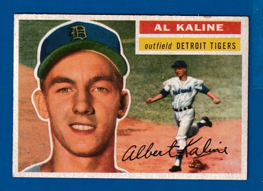 1956 Topps # 20 Al Kaline (Tigers)  cards value