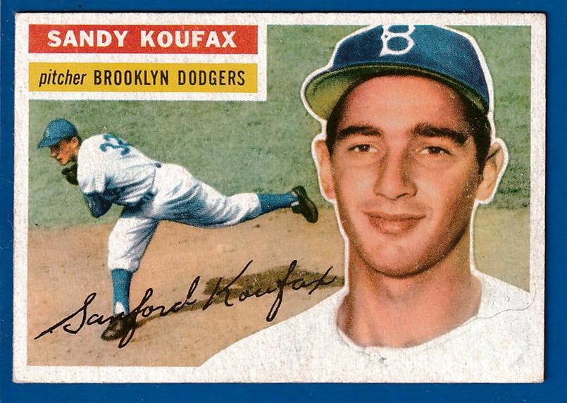 1956 Topps # 79 Sandy Koufax (Dodgers)  cards value