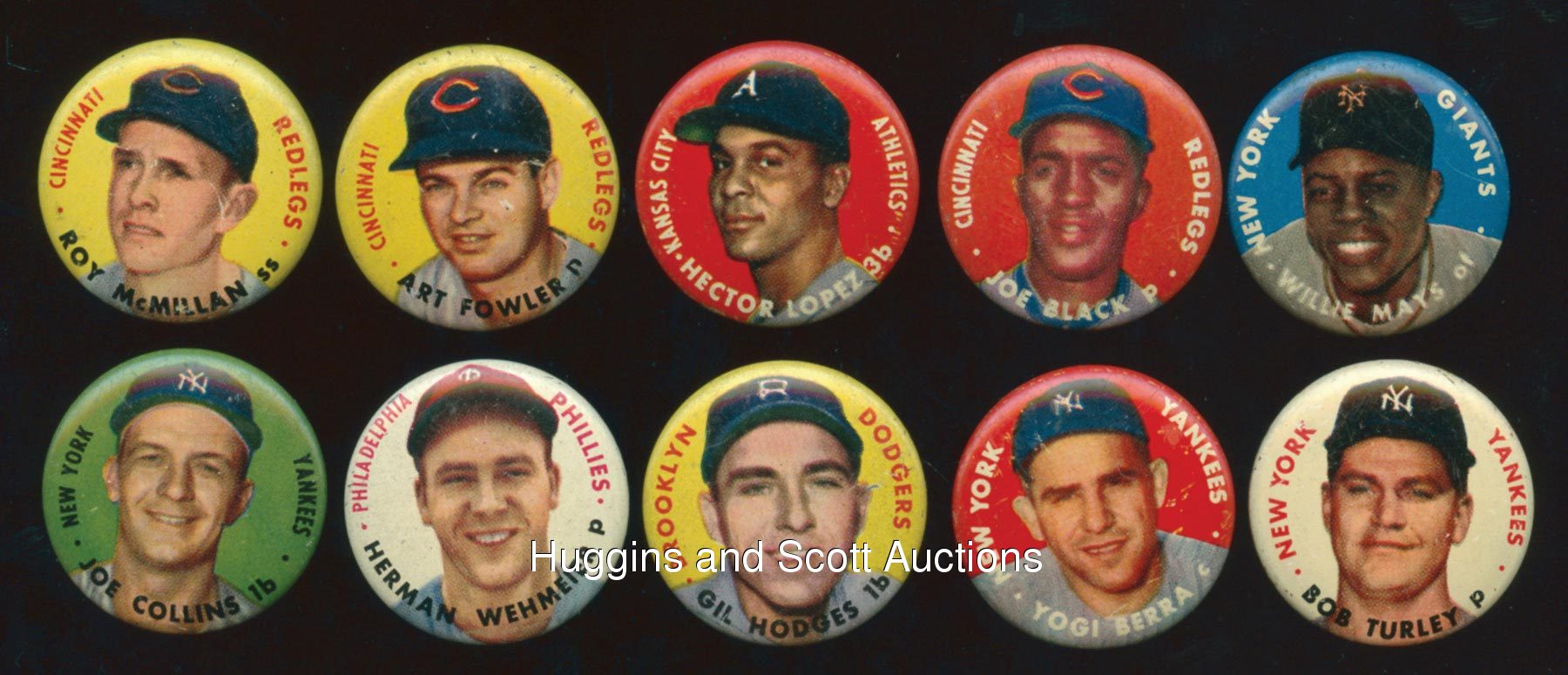 Gil Hodges - 1956 Topps PIN (Dodgers)  cards value