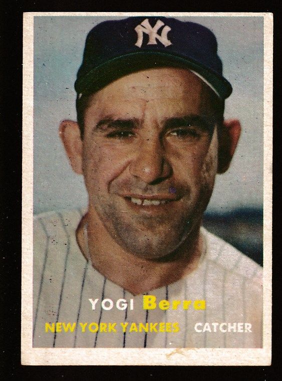 1957 Topps #  2 Yogi Berra [#] (Yankees)  cards value