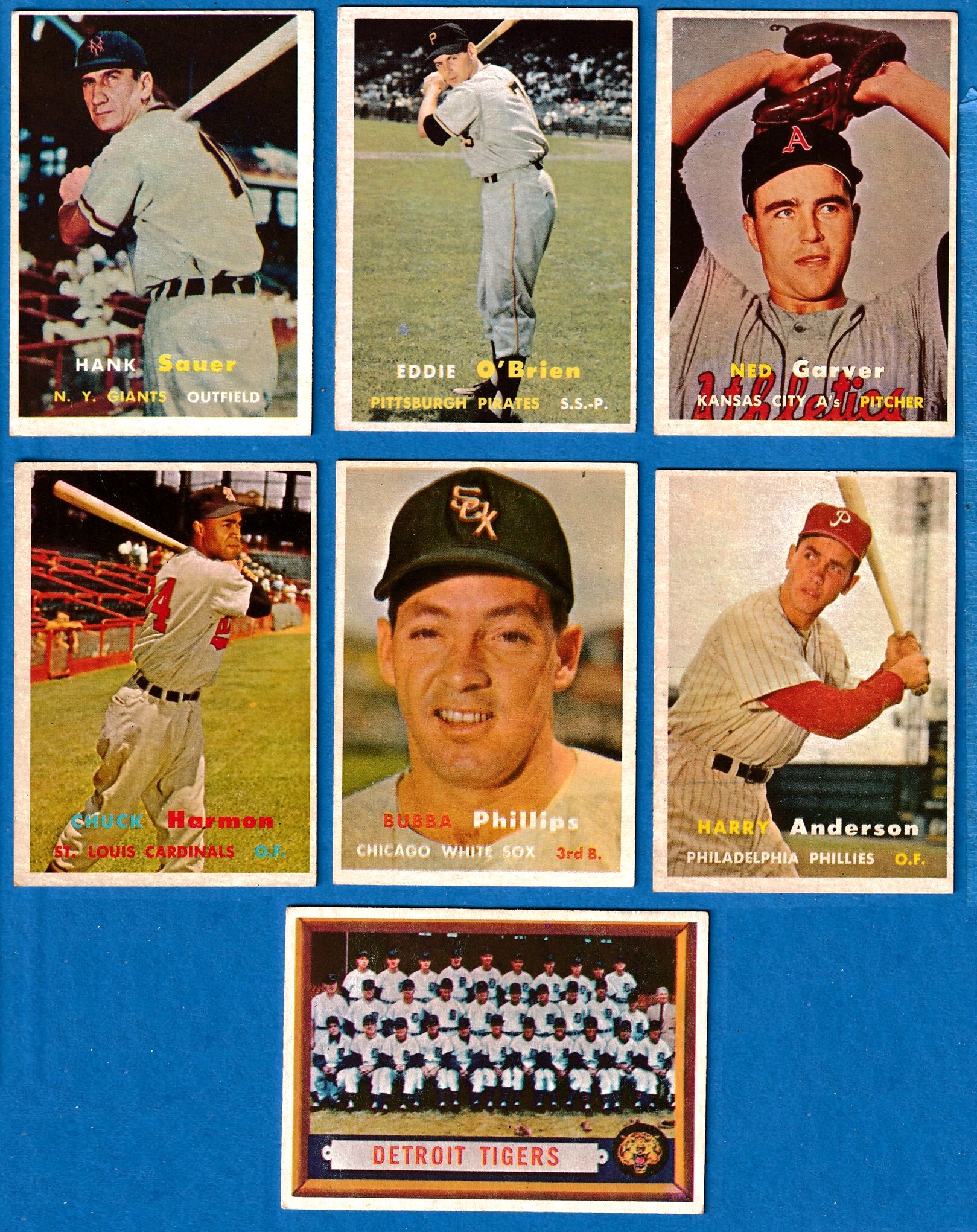 1957 Topps #198 Tigers TEAM card [#]  cards value