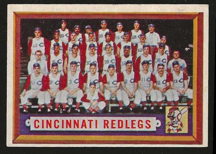 1957 Topps #322 Redlegs TEAM card SCARCE MID SERIES [#] (Reds)  cards value