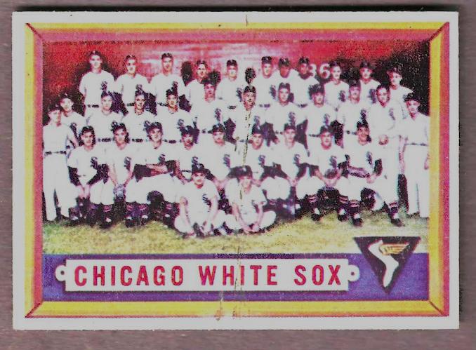 1957 Topps #329 White Sox TEAM card SCARCE MID SERIES  cards value