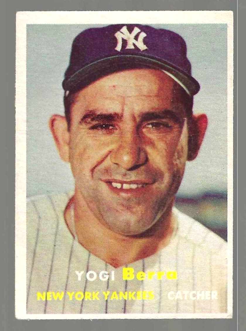 1957 Topps #  2 Yogi Berra [#ll] (Yankees)  cards value