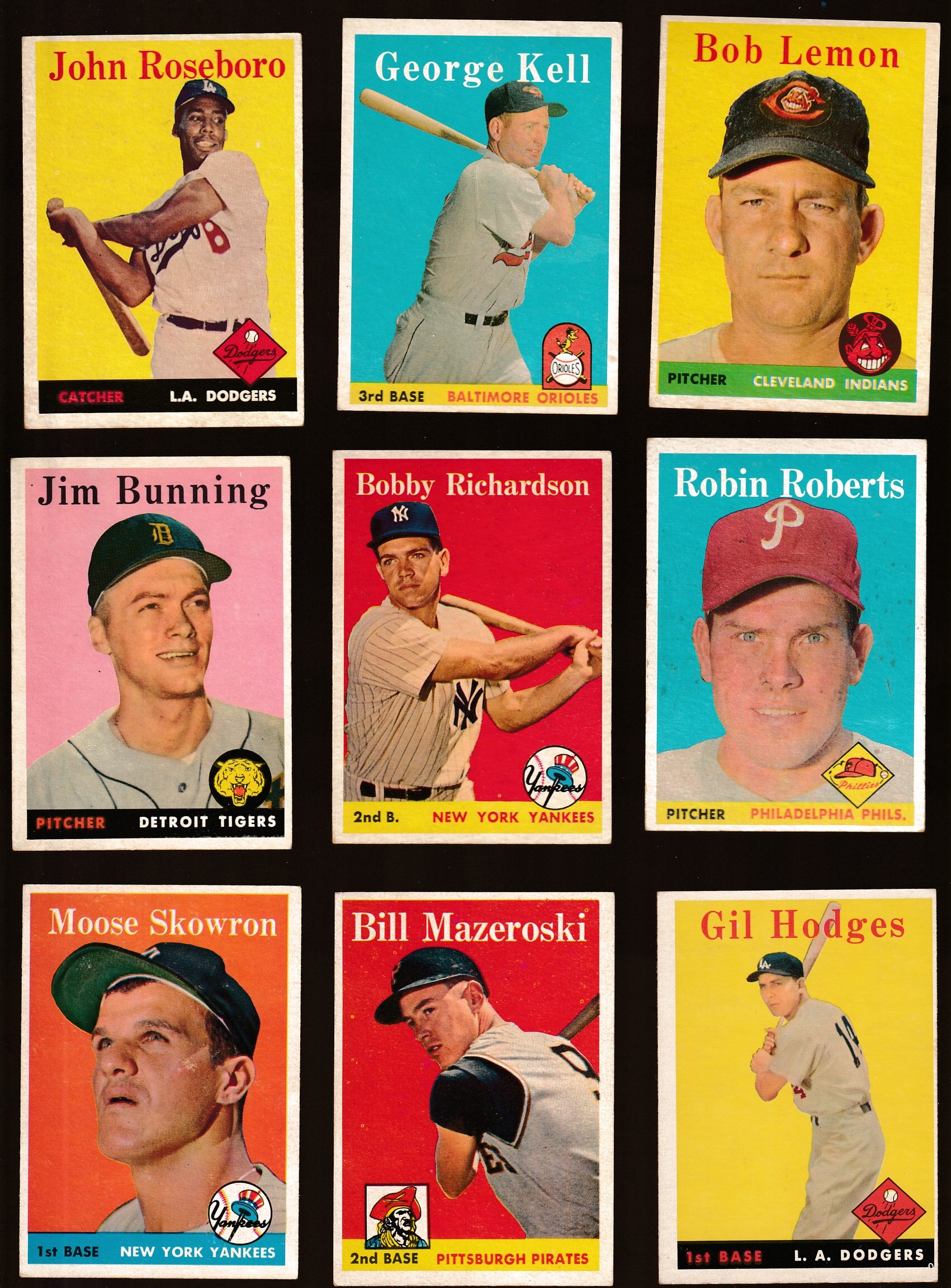 1958 Topps #101A Bobby Richardson [#] (Yankees)  cards value