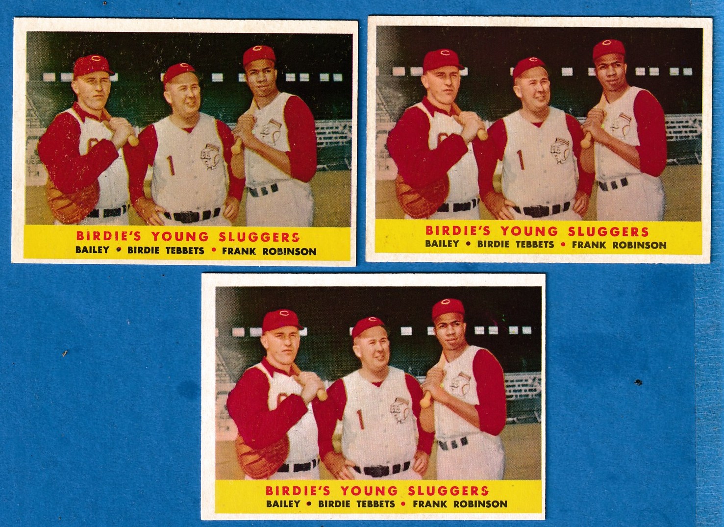 1958 Topps #386 'Birdie's Sluggers' [#] (Reds)  cards value