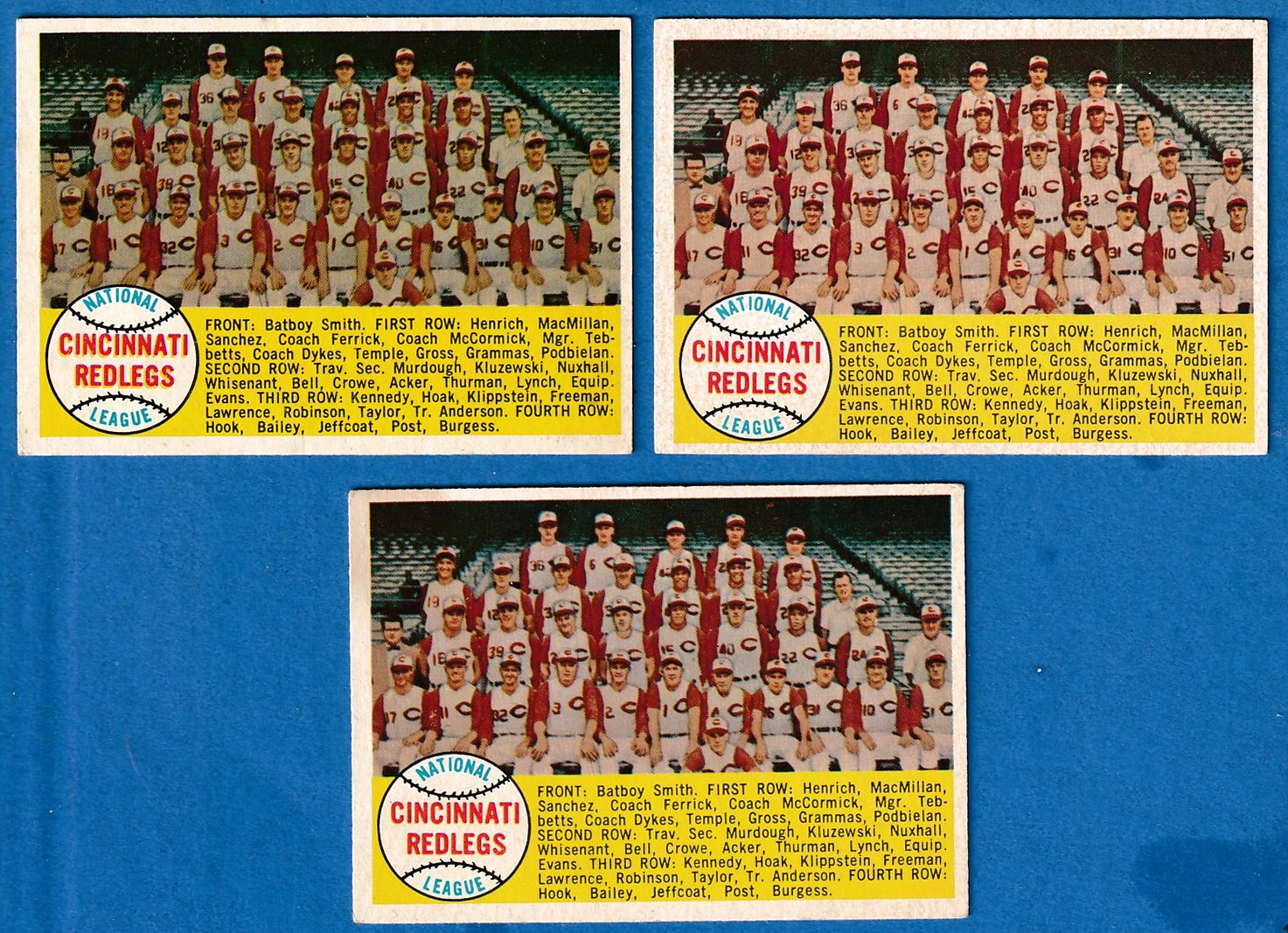 1958 Topps #428A Reds TEAM card [VAR:Alpha checklist] [#]  cards value