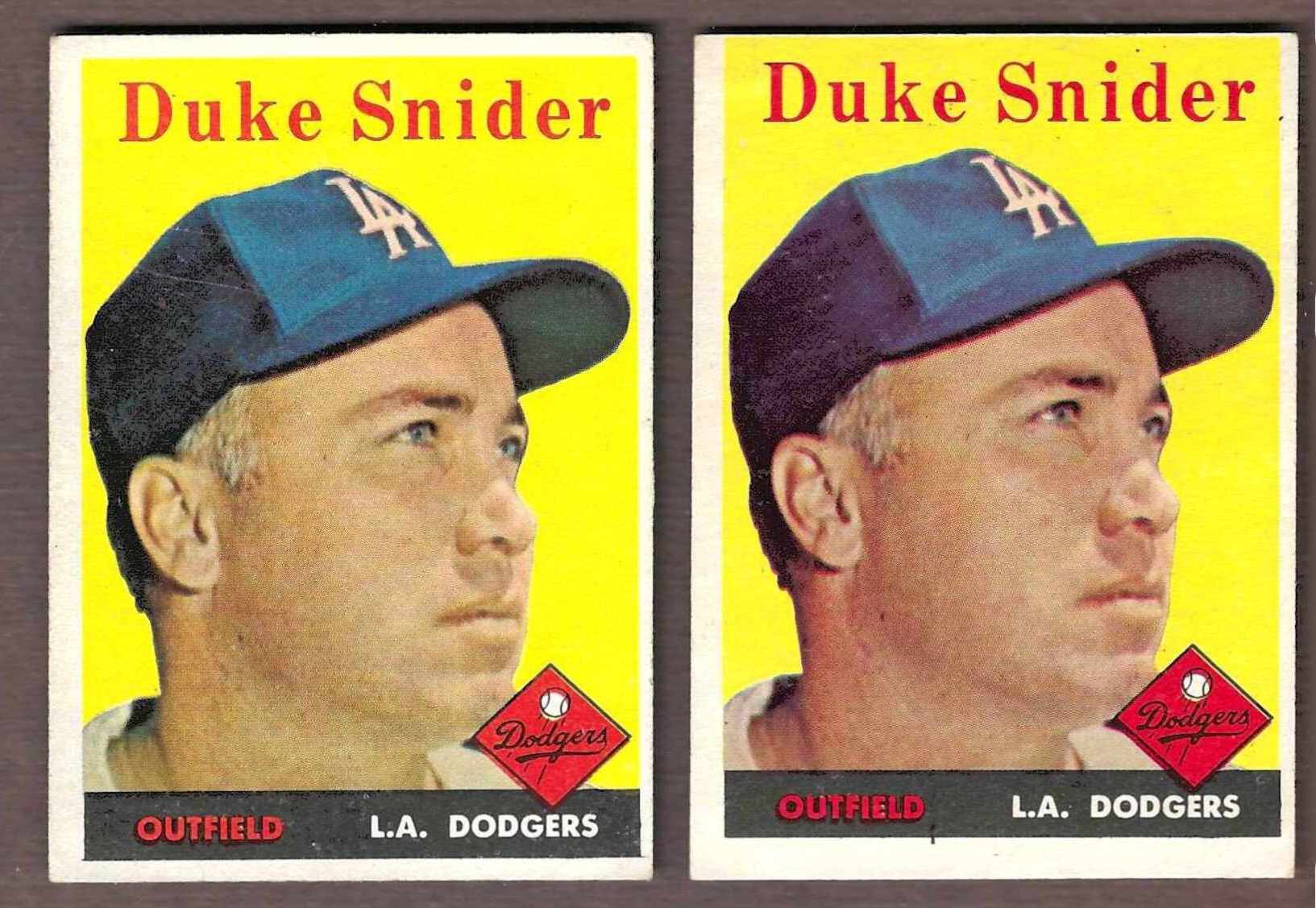 1958 Topps # 88 Duke Snider [#] (Dodgers)  cards value