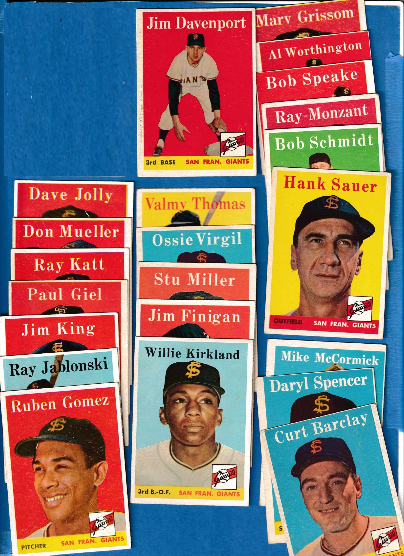 1958 Topps  - GIANTS - Near Team Set (29/31)  cards value