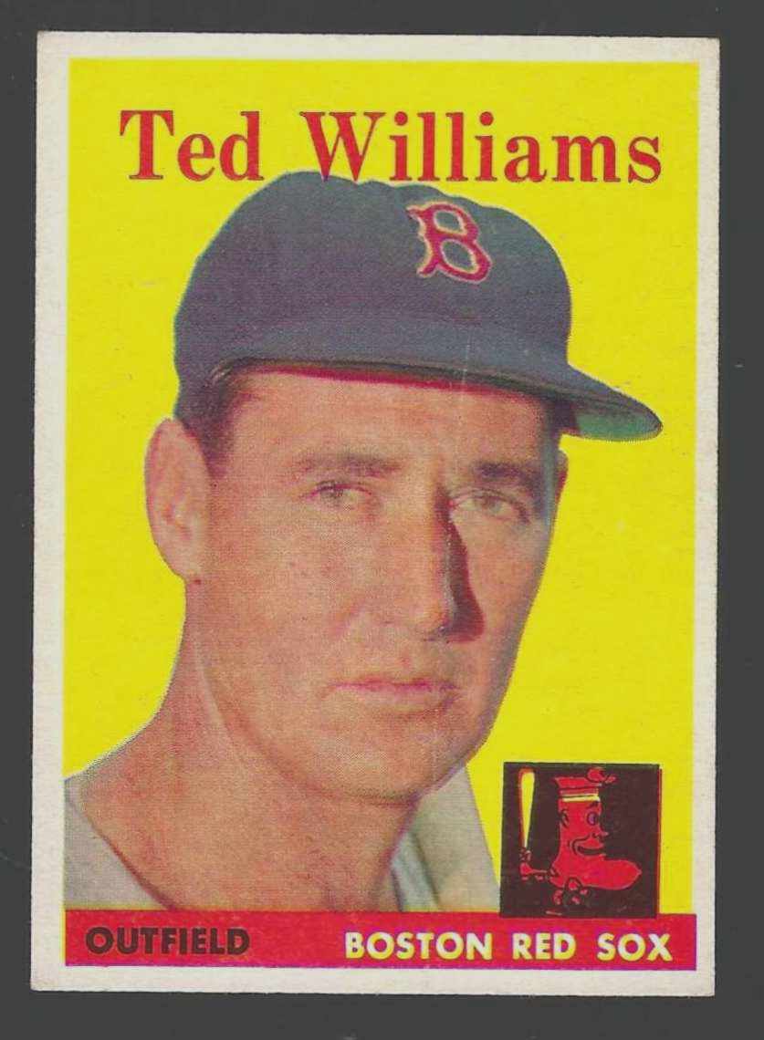 1958 Topps #  1 Ted Williams (Red Sox)  cards value