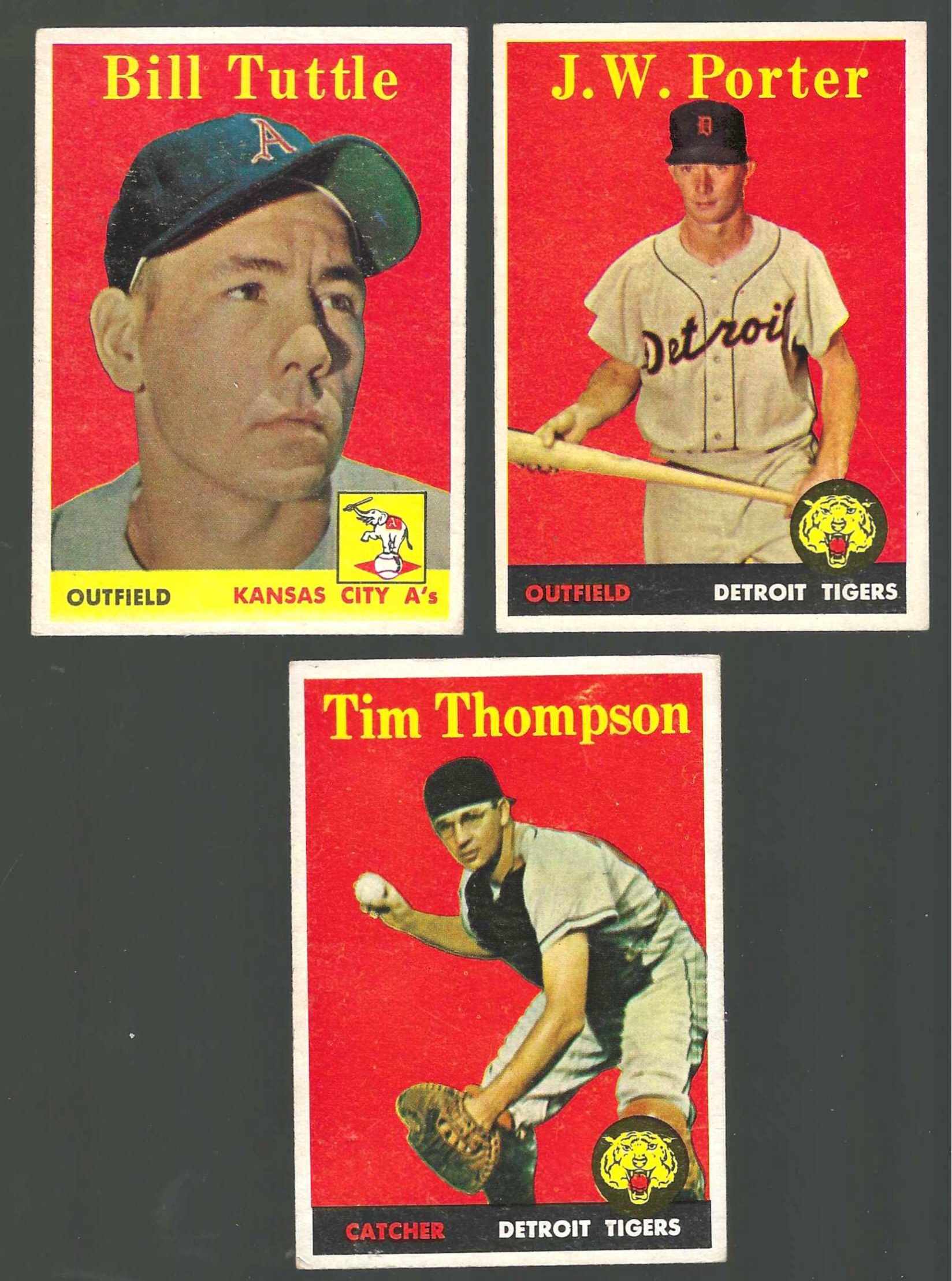 1958 Topps # 23B Bill Tuttle [VAR:Scarce Yellow Letter] (Kansas City)  cards value