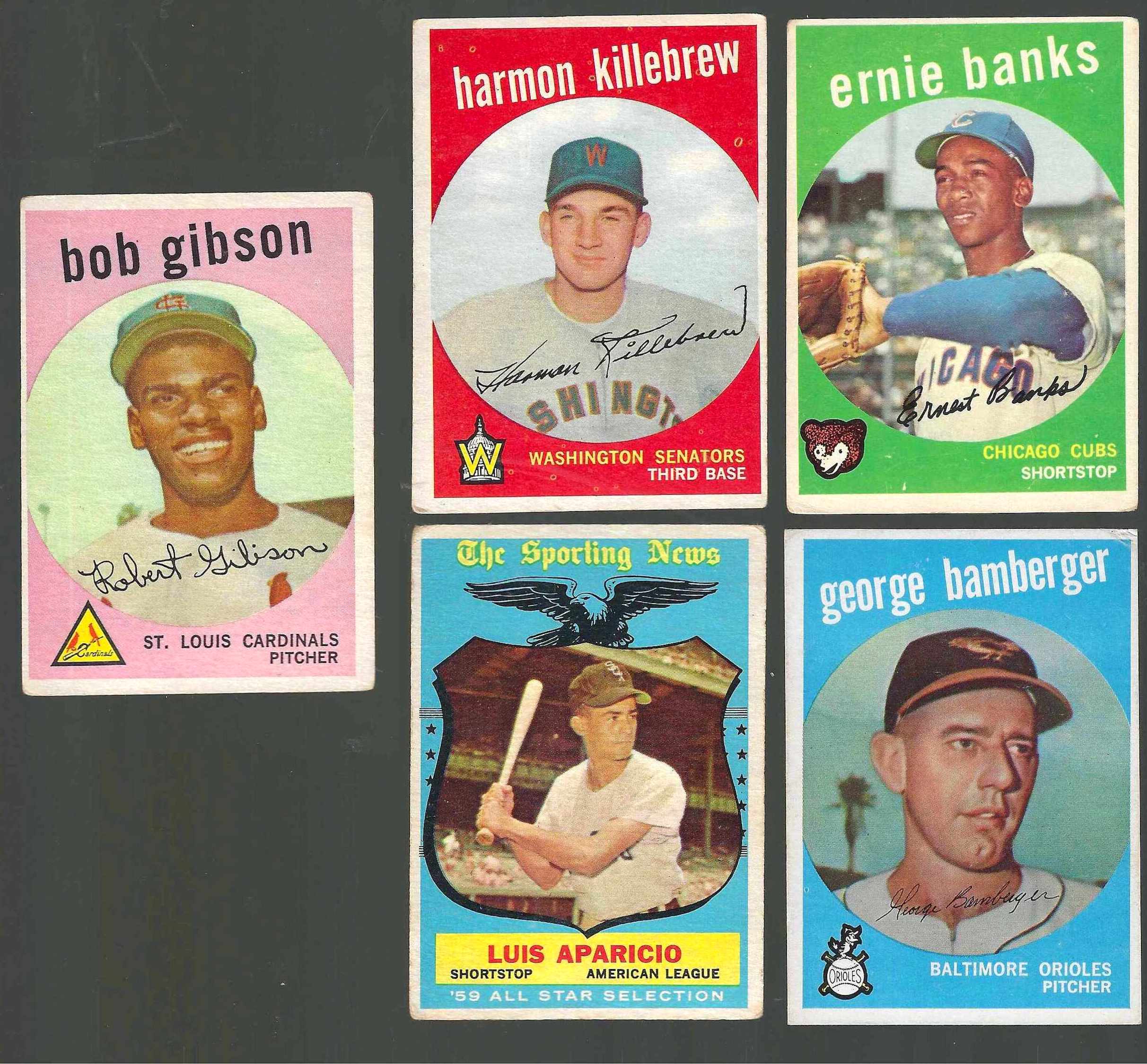 1959 Topps #350 Ernie Banks [#ll] (Cubs)  cards value
