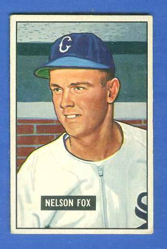 1951 Bowman #232 Nellie Fox ROOKIE (White Sox)  cards value