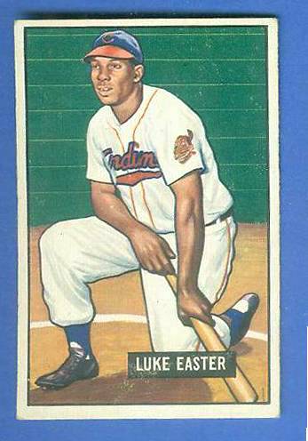 1951 Bowman #258 Luke Easter ROOKIE SCARCE HIGH# (Indians)  cards value