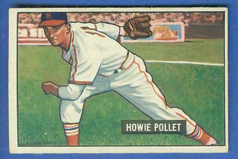 1951 Bowman #263 Howie Pollet SCARCE HIGH# (Cardinals/Pirates)  cards value