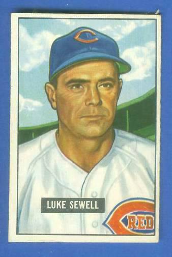 1951 Bowman #322 Luke Sewell SCARCE HIGH# (Reds)  cards value