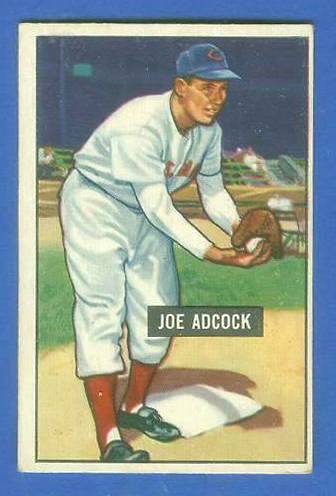 1951 Bowman #323 Joe Adcock ROOKIE SCARCE HIGH# (Reds)  cards value