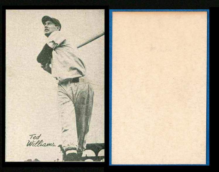 1947 Homogenized Bond Bread #48 Ted Williams SQUARE CORNERED (Red Sox)  cards value