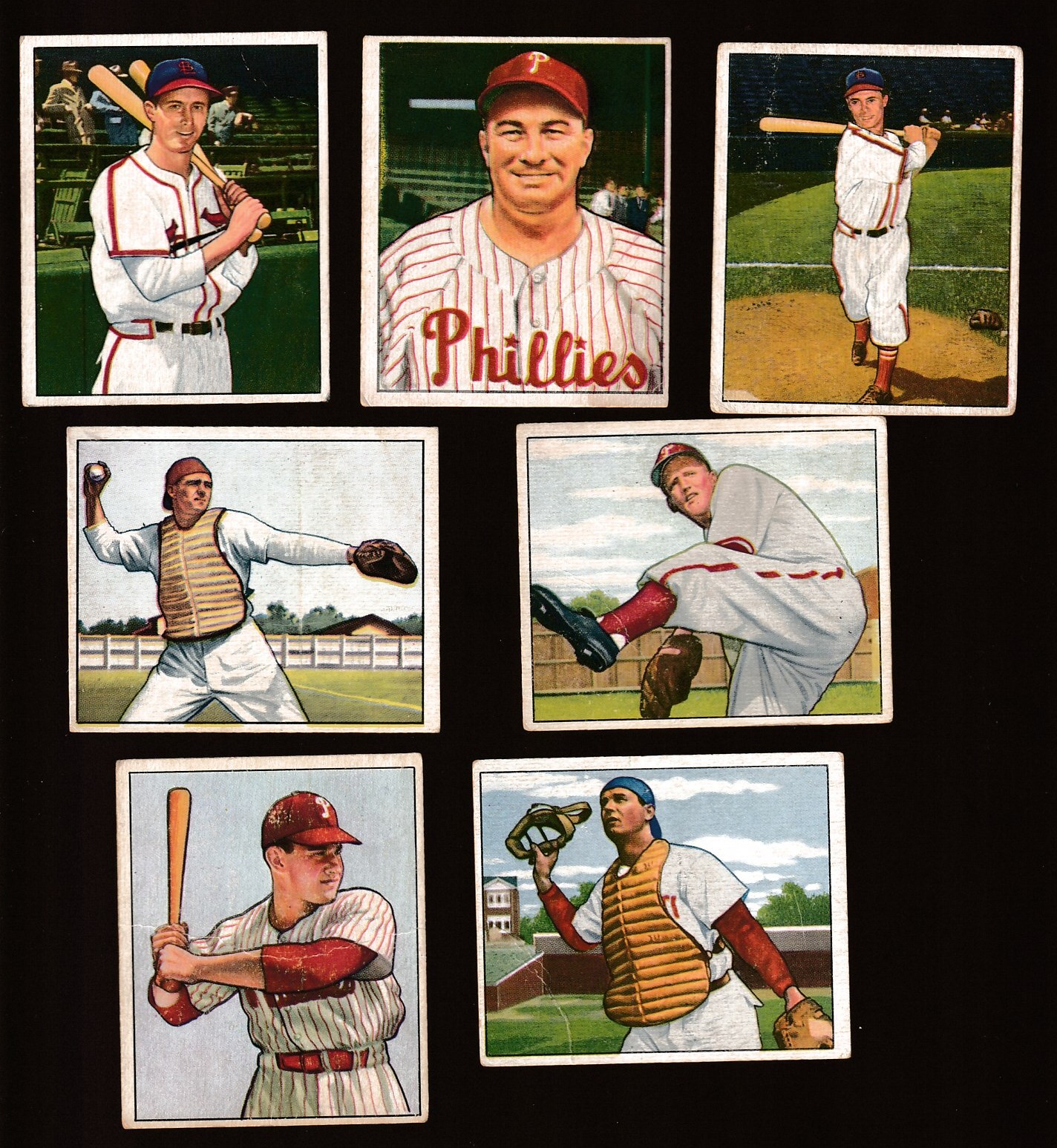 1950 Bowman # 31 Del Ennis SCARCER LOW# (Phillies)  cards value