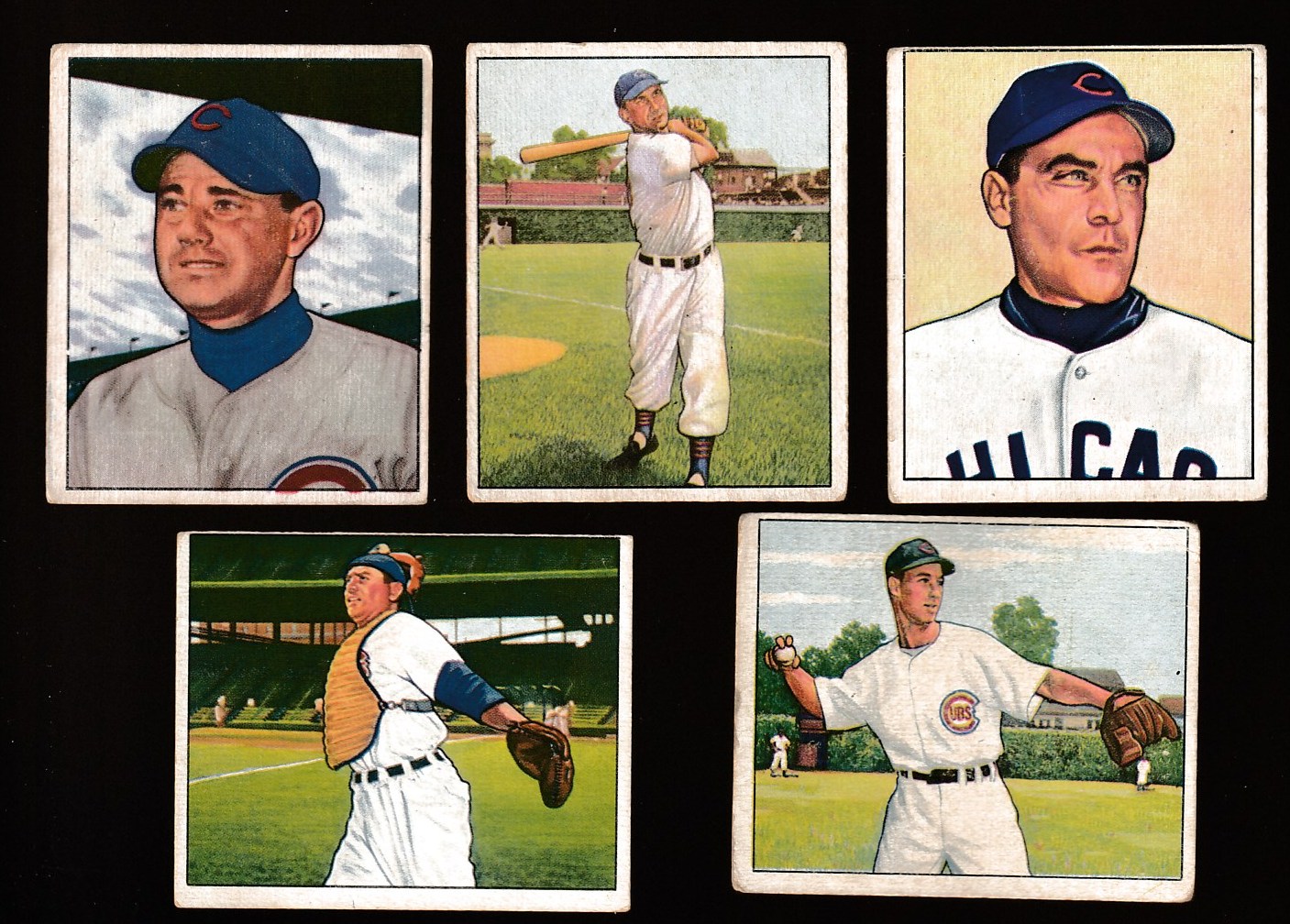 1950 Bowman  - CUBS - Team Lot (7)  cards value