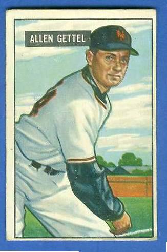 1951 Bowman #304 Al Gettell SCARCE HIGH# (New York Giants)  cards value
