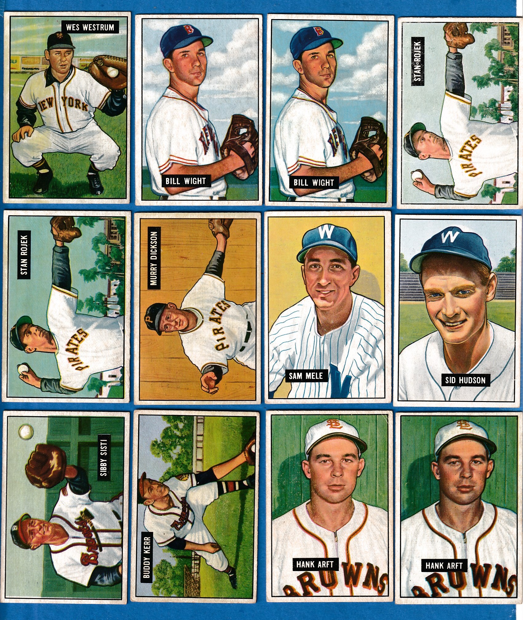 1951 Bowman #168 Sam Mele (Senators)  cards value