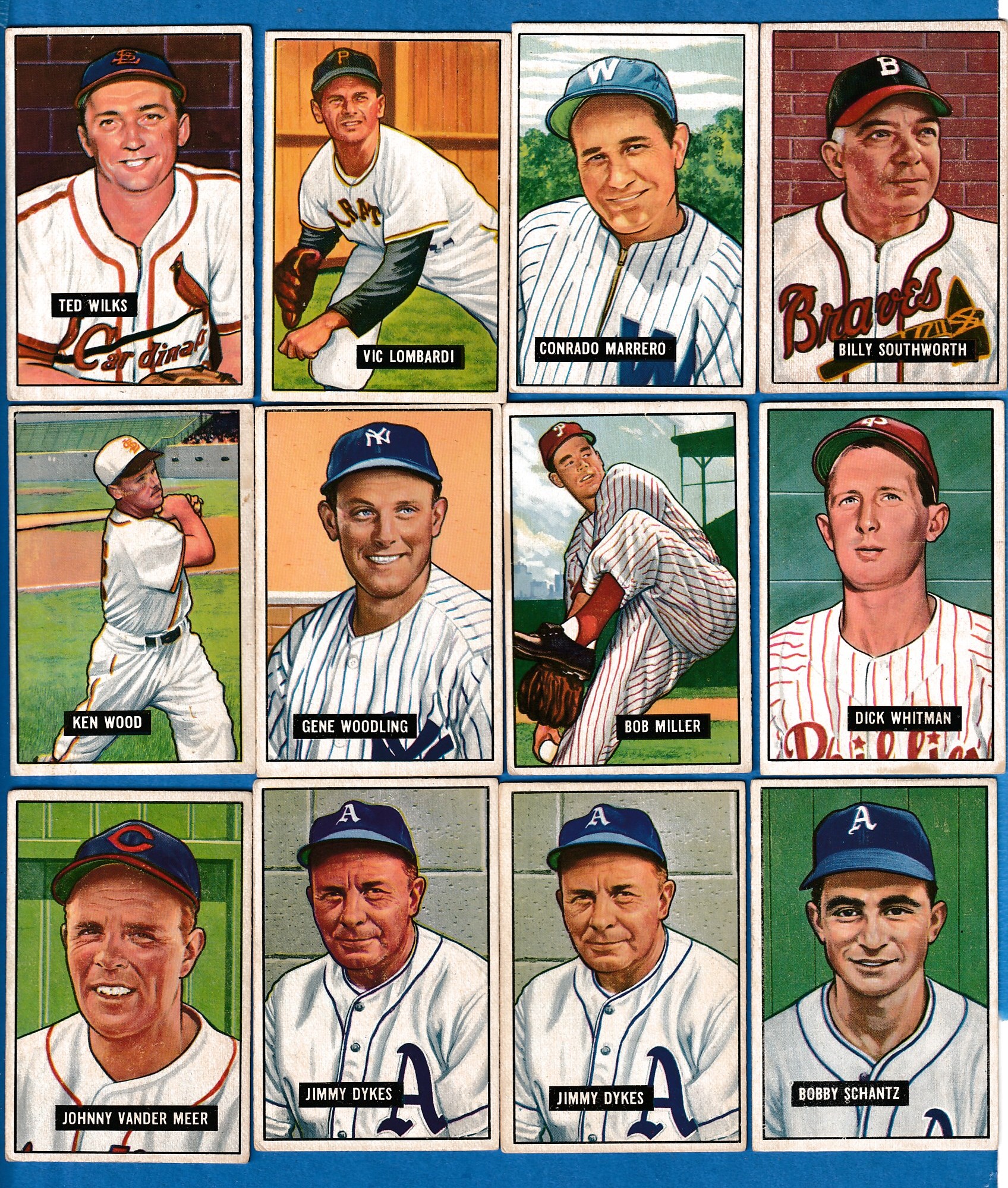 1951 Bowman #219 Gene Woodling ROOKIE (Yankees)  cards value