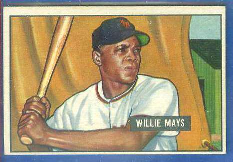 1951 Bowman #305 Willie Mays ROOKIE SCARCE HIGH# (New York Giants)  cards value