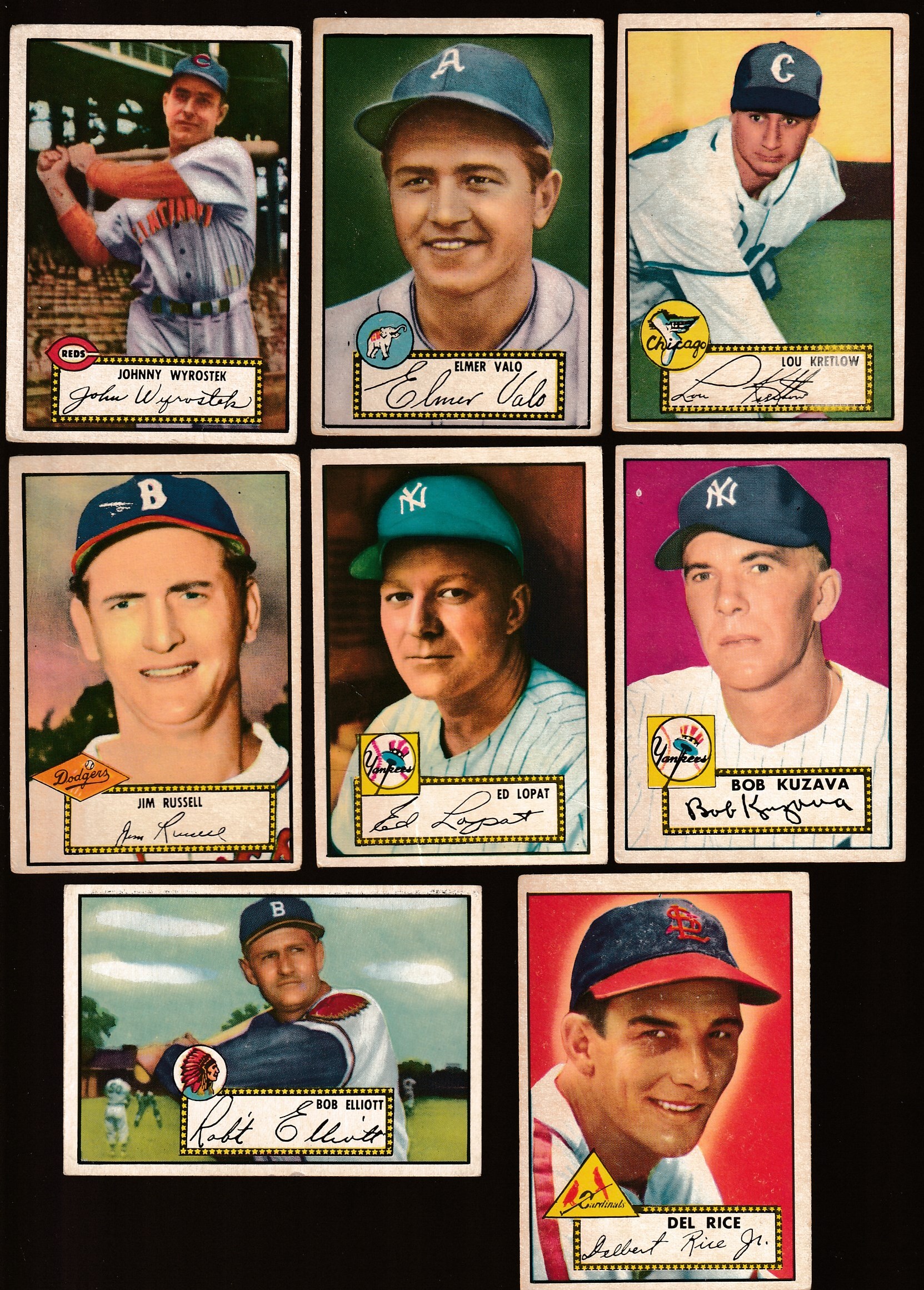 1952 Topps # 57 Ed Lopat (Yankees)  cards value