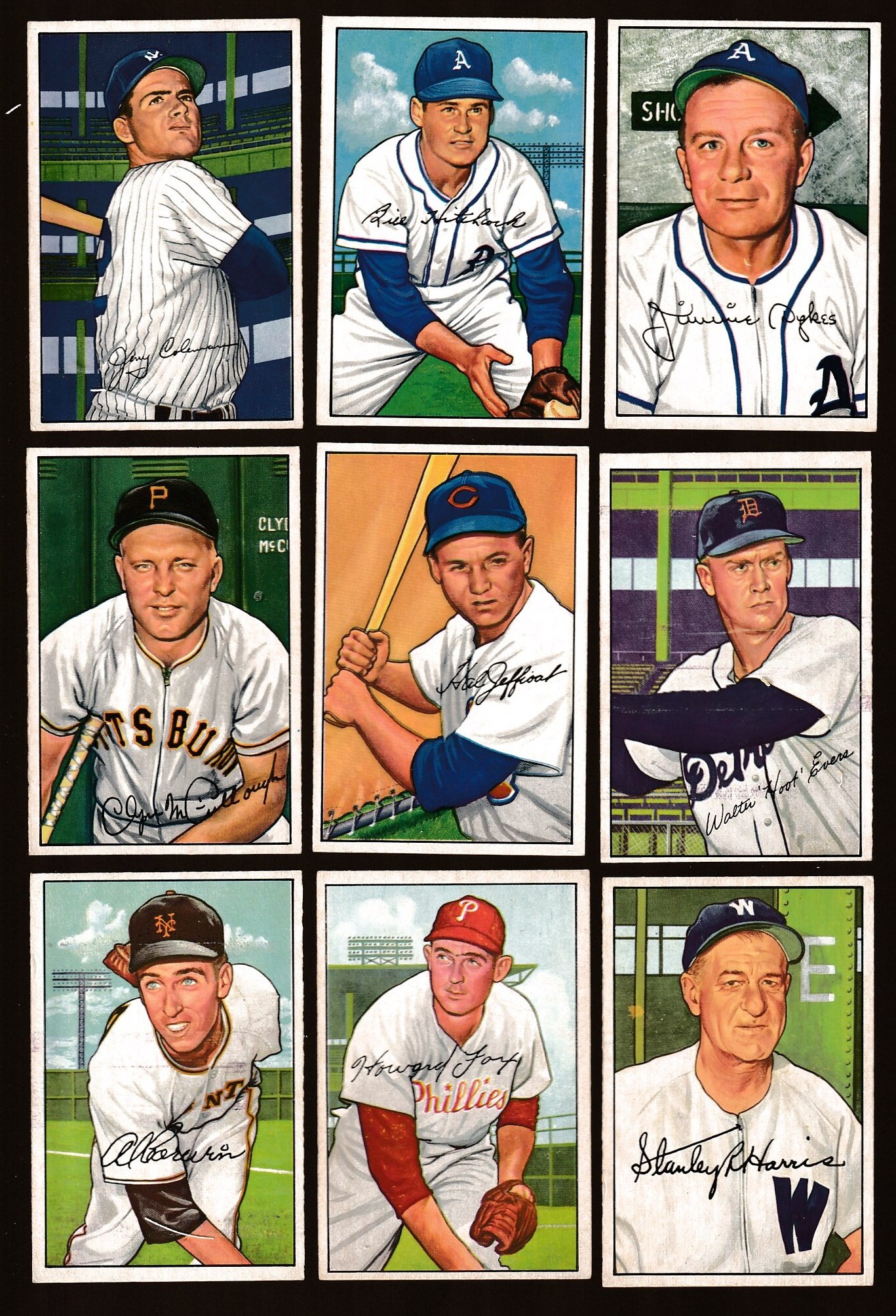 1952 Bowman #104 Hal Jeffcoat (Cubs)  cards value