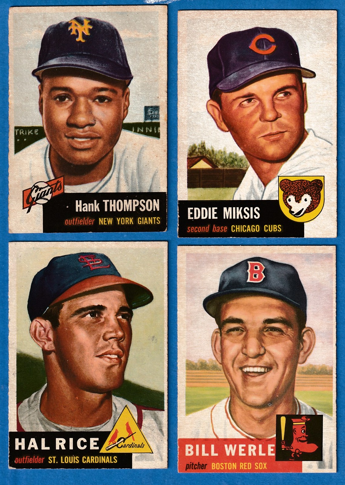 1953 Topps # 39 Eddie Miksis (Cubs)  cards value