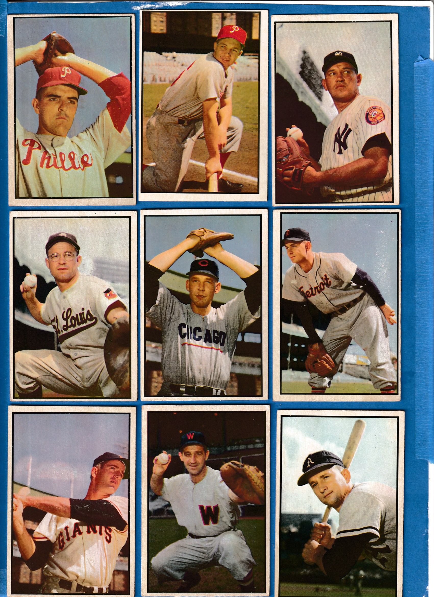 1953 Bowman Color # 67 Mel Clark (Phillies)  cards value