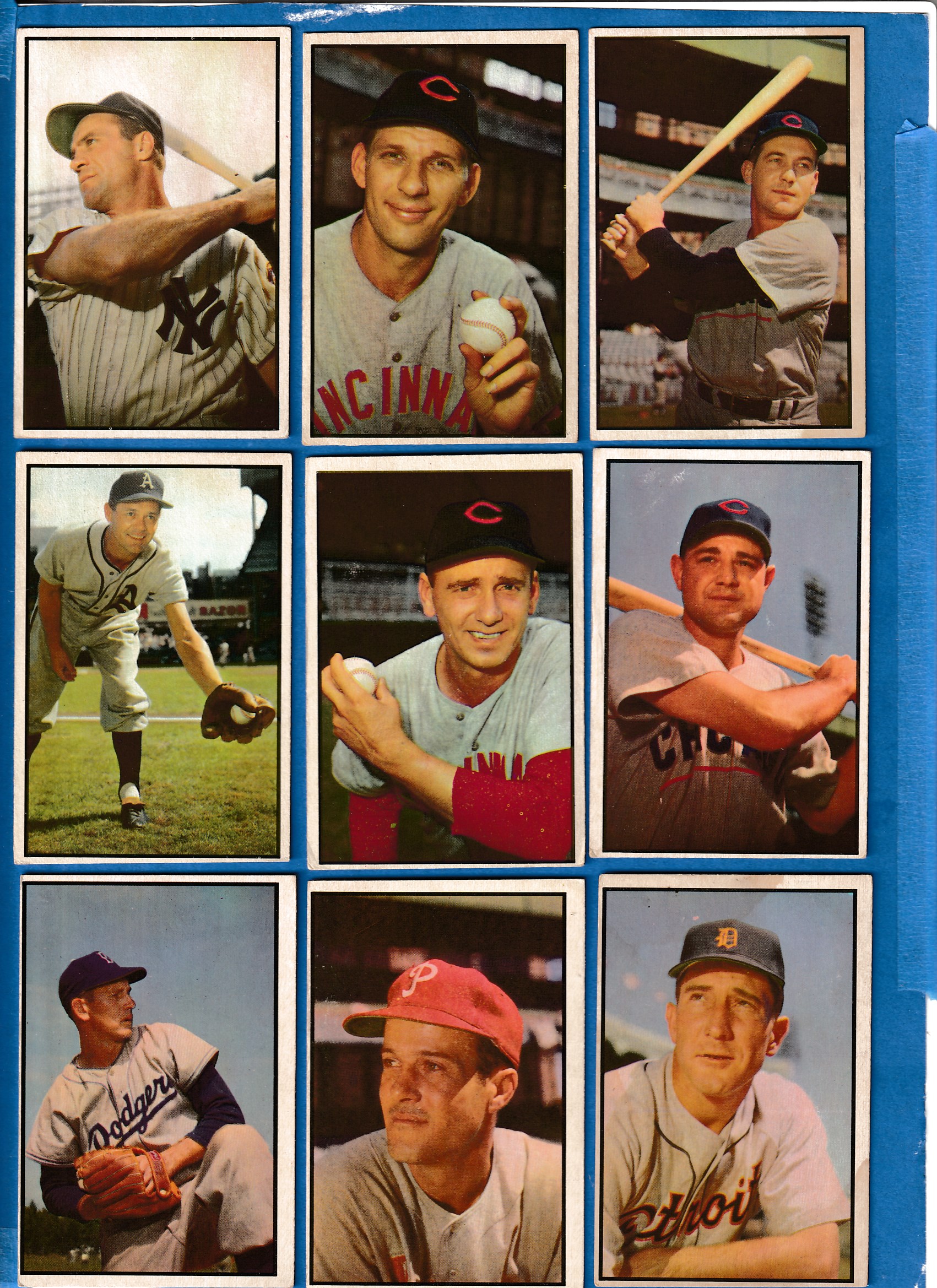 1953 Bowman Color #129 Russ Meyer (Brooklyn Dodgers)  cards value