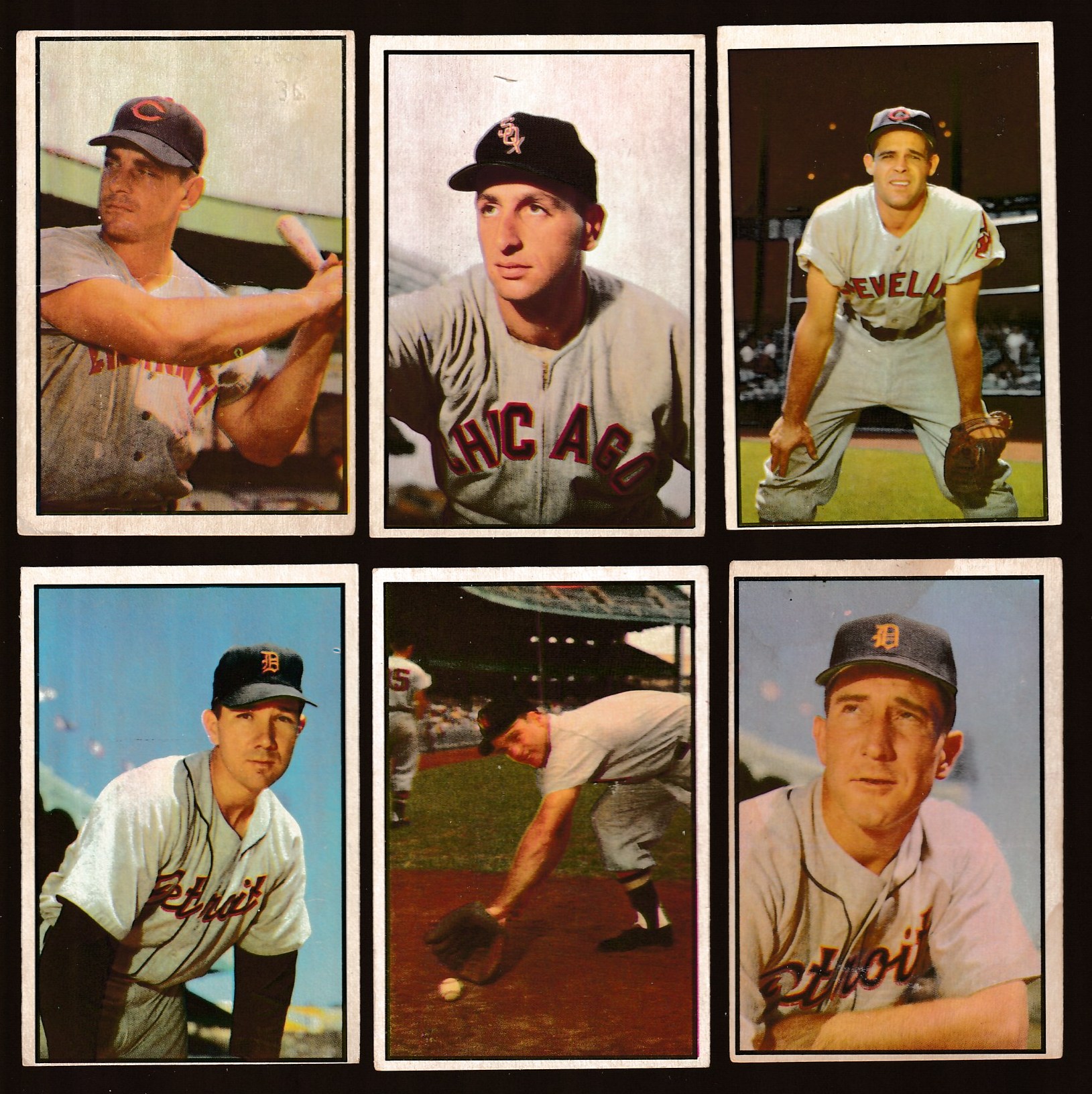 1953 Bowman Color # 79 Ray Boone (Indians)  cards value