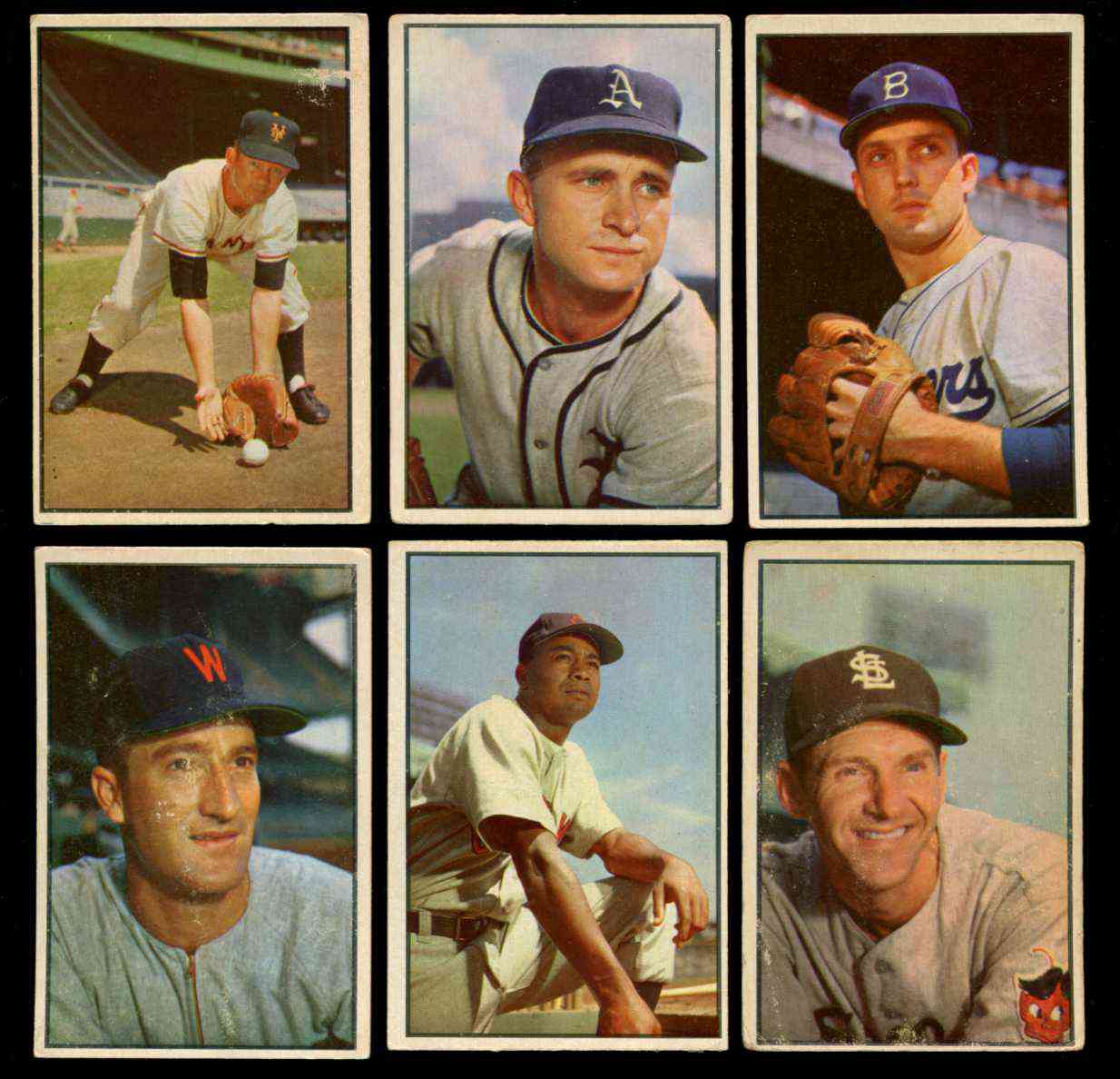 1953 Bowman Color # 40 Larry Doby (Indians)  cards value