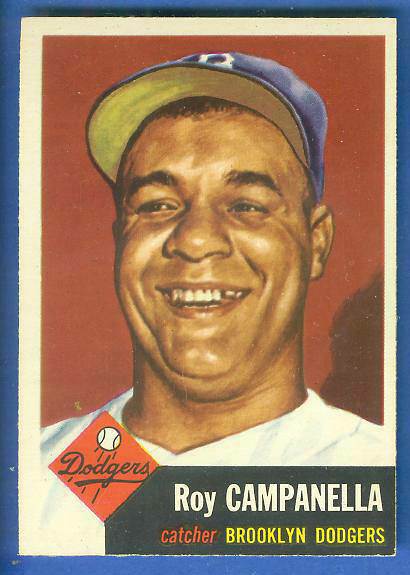1953 Topps # 27 Roy Campanella [#] (Brooklyn Dodgers)  cards value