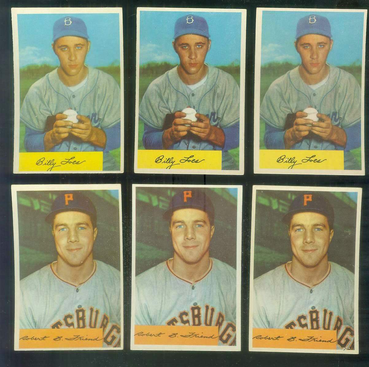 1954 Bowman # 42 Billy Loes (Brooklyn Dodgers)  cards value