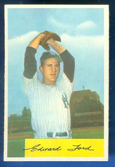 1954 Bowman #177 Whitey Ford [#] (Yankees)  cards value