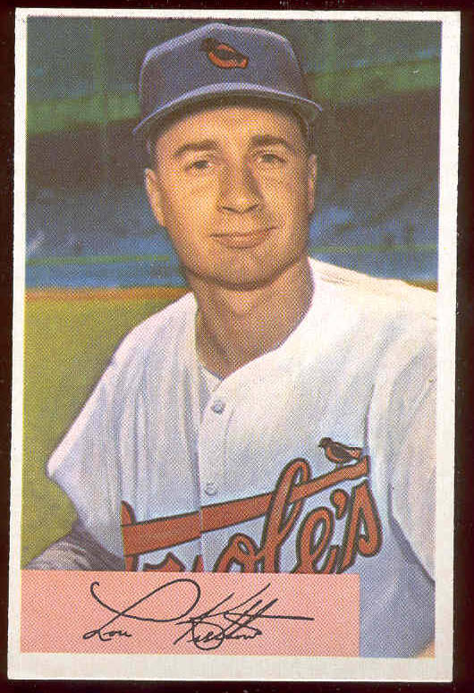 1954 Bowman #197 Lou Kretlow (Orioles)  cards value