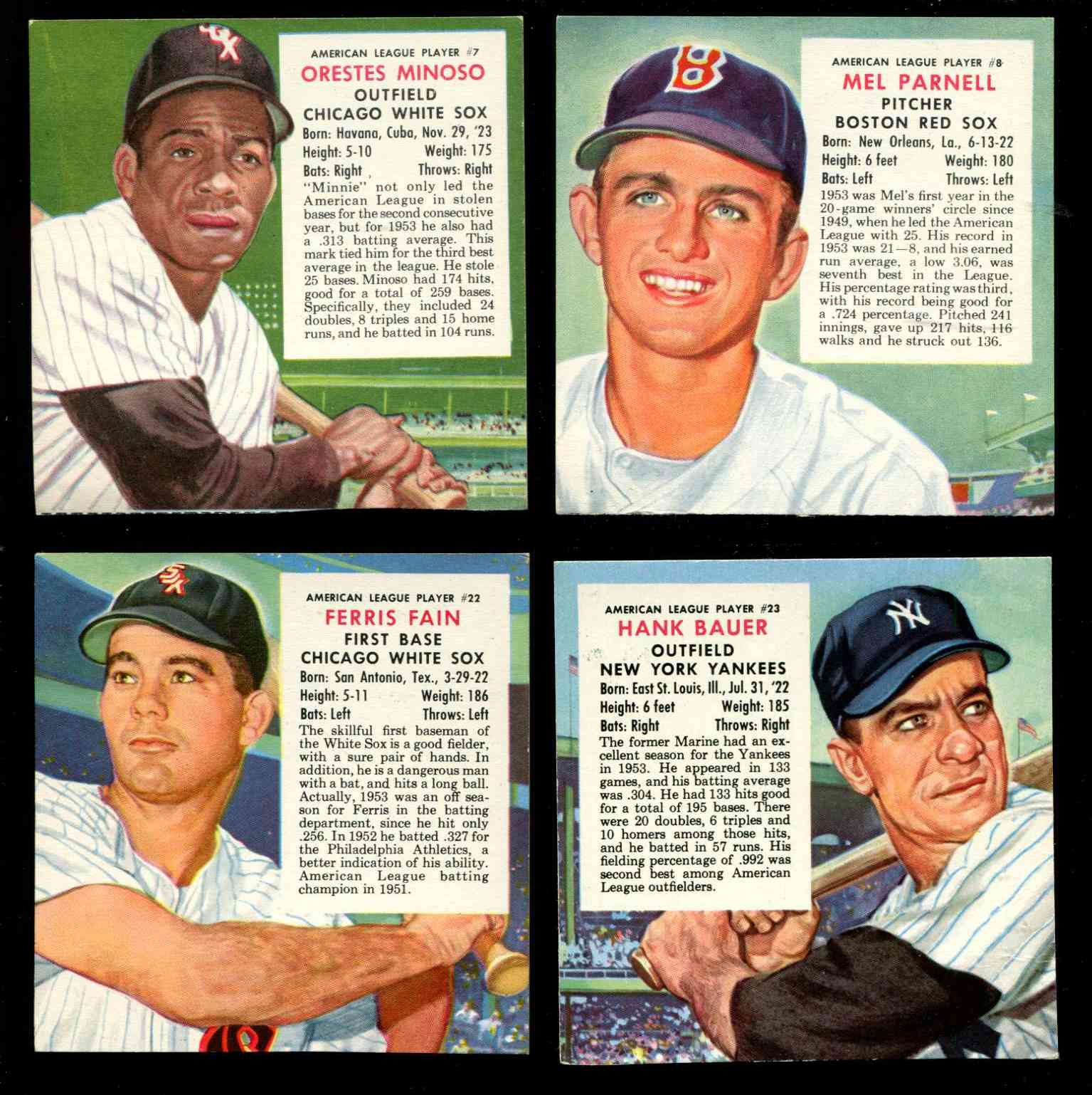 1954 Red Man #AL.7 Minnie Minoso (White Sox)  cards value