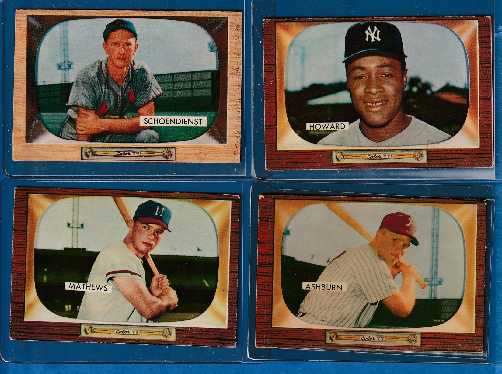 1955 Bowman #130 Richie Ashburn [#] (Phillies)  cards value