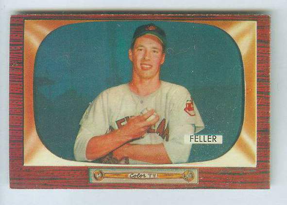 1955 Bowman #134 Bob Feller (Indians)  cards value