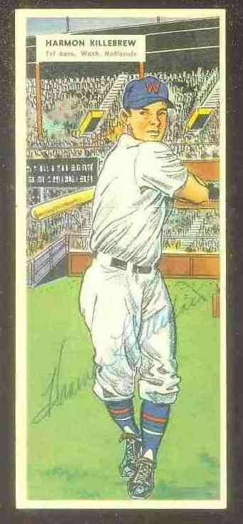 1955 Topps DoubleHeader #111 HARMON KILLEBREW ROOKIE AUTOGRAPHED / #112  cards value
