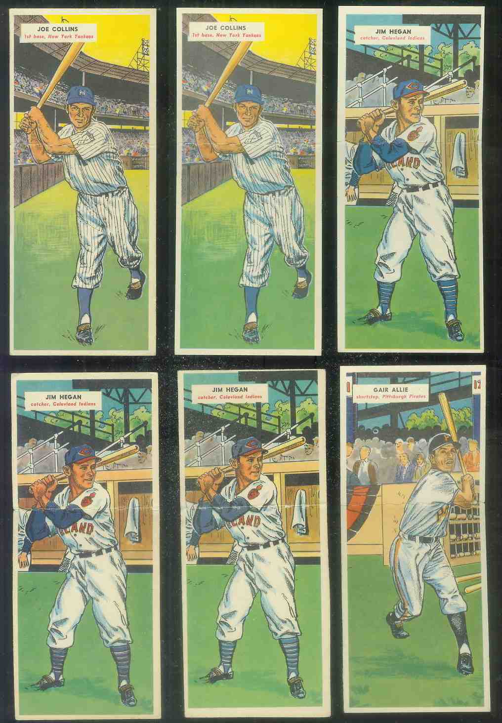 1955 Topps DoubleHeader #.71 Gair Allie / #72 Grady Hatton  cards value