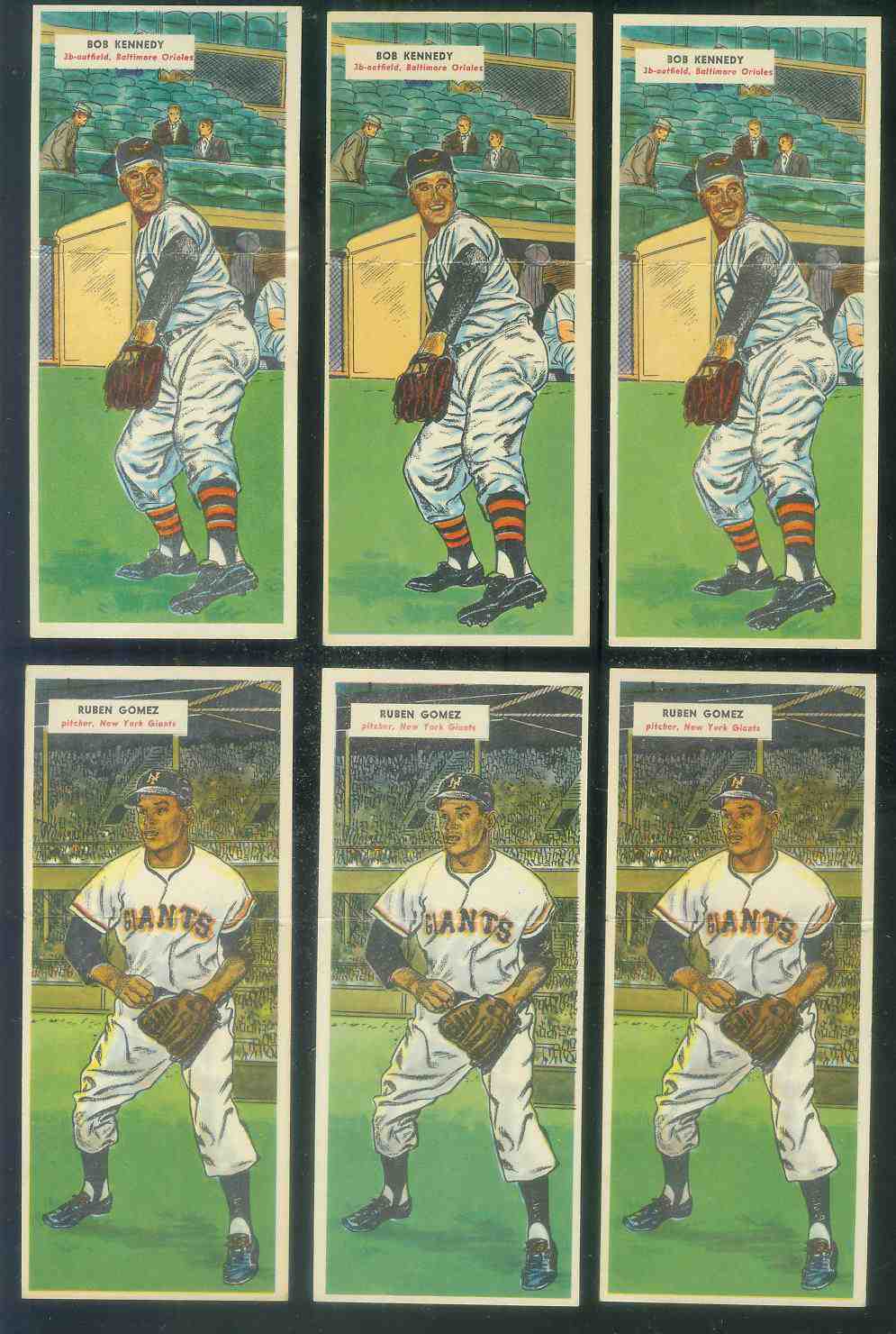 1955 Topps DoubleHeader #.89 Ruben Gomez / #90 Jim Rivera  cards value